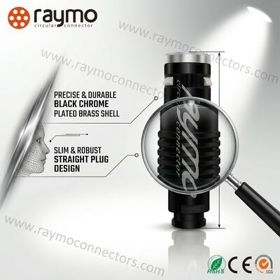 FGG.0K.309 9 Pin 360 Degree Shielded Circular Connector Medical Control Equipment Plug