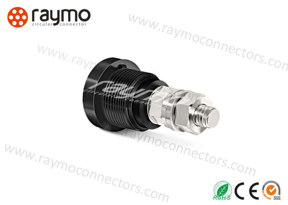 Nickel Plated Waterproof Power Connector , Medical Grade Connectors POM Insulator