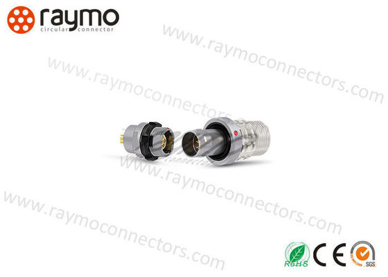 Self Locking Industrial Circular Connectors Metal Material Watertightness IP 68