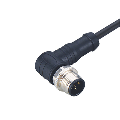 M12 Pin Miniature Circular Connectors Waterproof-Einschraubgewinde-Koppelung des Ellbogen-8