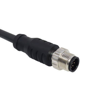 Gerader, abgeschirmter M12-Kabelstecker, Binder, 5/8/12-polig, wasserdicht, IP67/68
