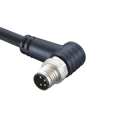Verbindungsstück-Ellbogen-Stecker M8 3 Pin Connector der Sensor-Auslöser-M8 rechtwinkliger