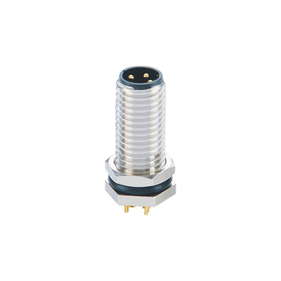 Miniatur- Kreis-Berg-Verbindungsstück M8 3 Pin Female Connector der Platten-M8